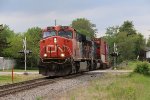 CN 2227 & 5648 work hard as they come up the hill with Q11691